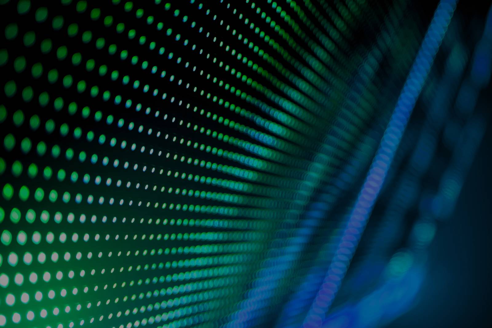 écran LED vu de près