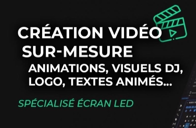 Création vidéo sur mesure pour écran LED