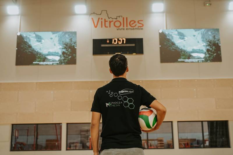 Écran LED Gymnase Leo Lagrange Vitrolles