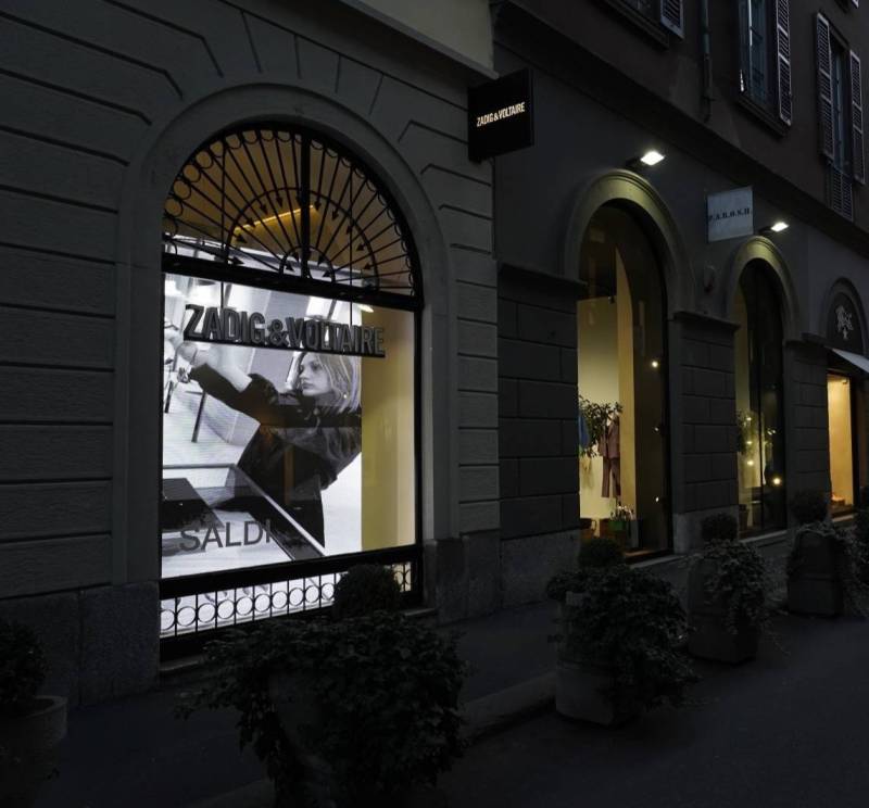 Vitrine boutique Zadig&Voltaire Milan
