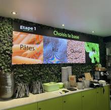 Notre zone d'activité pour ce service Écrans holographiques pour affichage 3D sans lunettes avec interaction gestuelle intégrée pour boutiques à